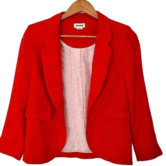 Zadig & Voltaire Verys Jac Paisley Blazer, Size M/38 - Picture 3 of 15